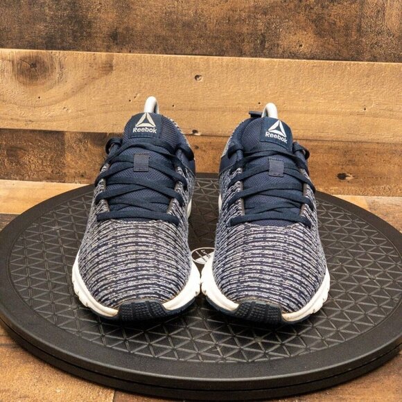 REEBOK PRINT LUX WOMENS ATHLETIC SHOES RUNNING WALKING TRAINING BLUE LOW SZ 8.5 - Picture 2 of 9